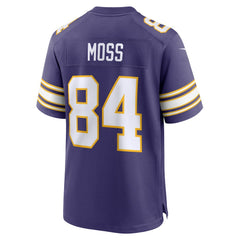 Nike Randy Moss Minnesota Vikings Classic Retired Player Game Jersey Purple