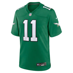 Nike A.J. Brown Philadelphia Eagles Alternate Game Player Jersey Kelly Green