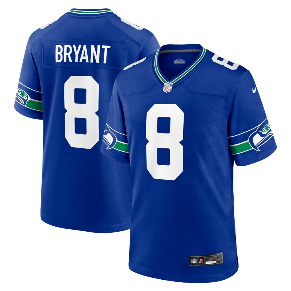 Nike Coby Bryant Seattle Seahawks Throwback Player Game Jersey Royal