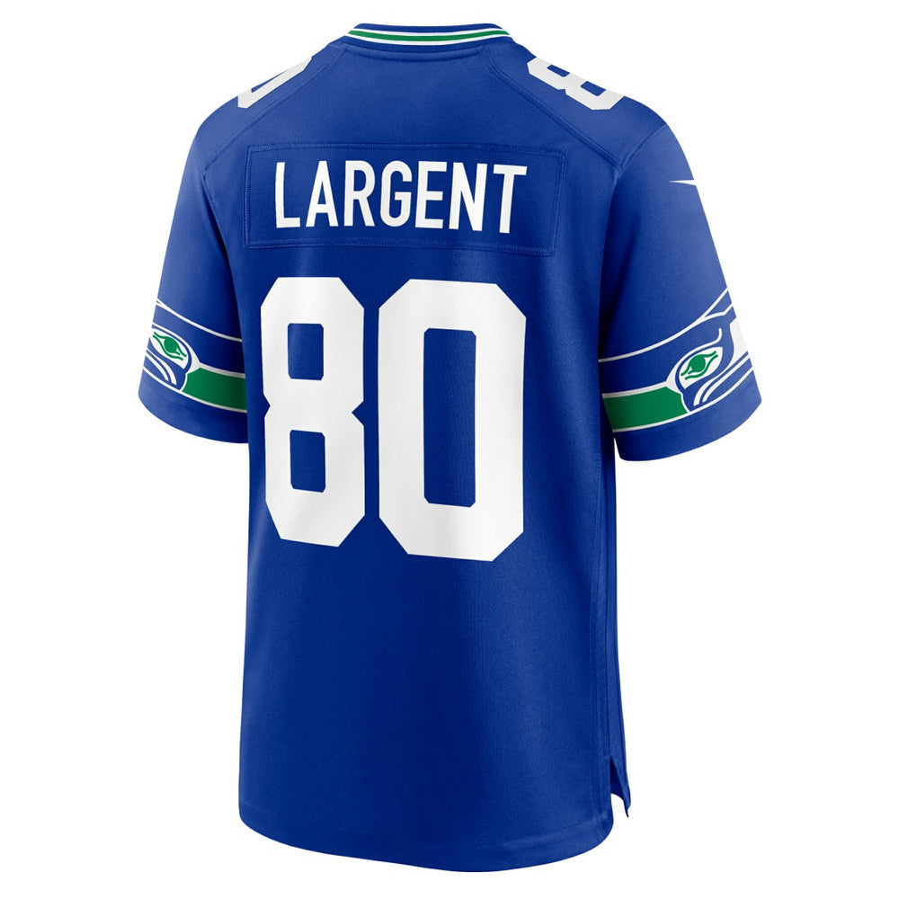 Nike Steve Largent Seattle Seahawks Throwback Retired Player Game Jersey Royal