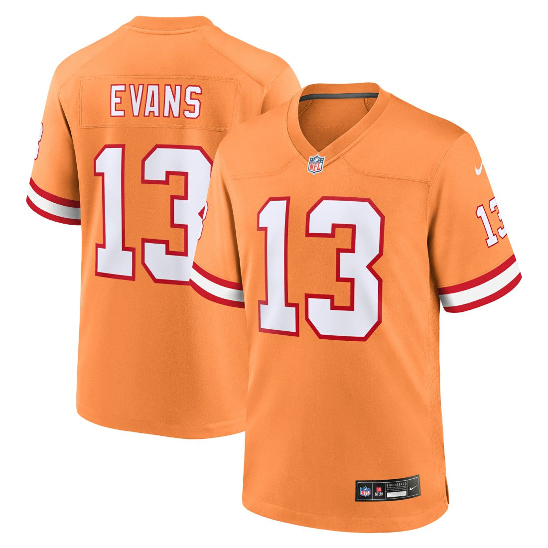 Nike Mike Evans Tampa Bay Buccaneers Throwback Game Jersey Orange
