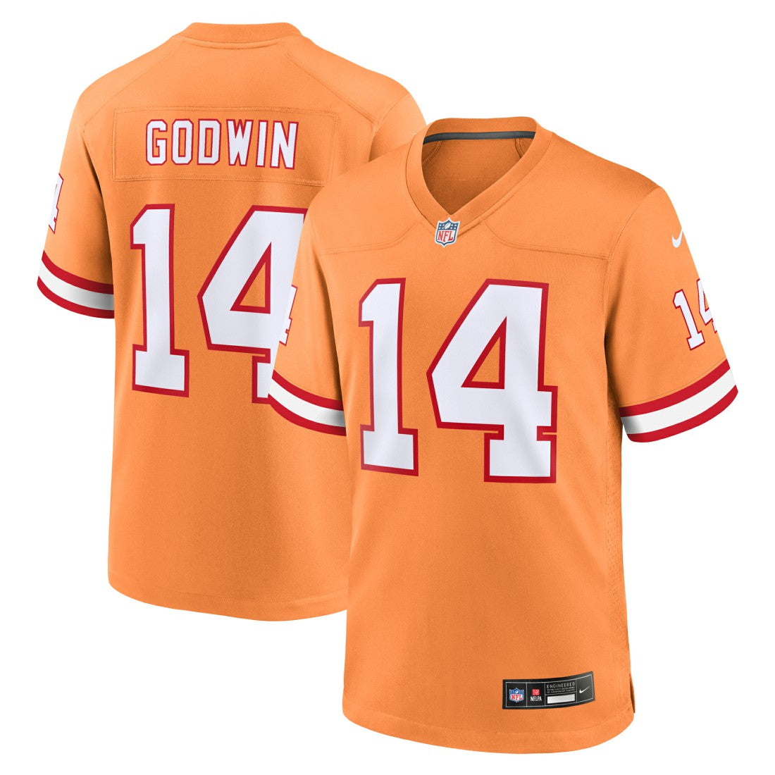 Nike Chris Godwin Tampa Bay Buccaneers Throwback Game Jersey Orange