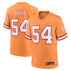Nike Lavonte David Tampa Bay Buccaneers Throwback Game Jersey Orange