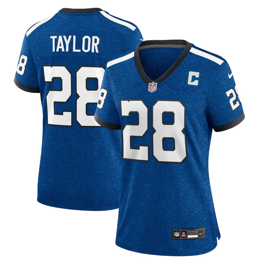 Nike Jonathan Taylor Indianapolis Colts Women's Indiana Nights Alternate Game Jersey Royal