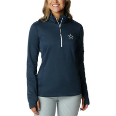 Columbia Dallas Cowboys Women's Park View Omni-Wick Half-Zip Top Navy