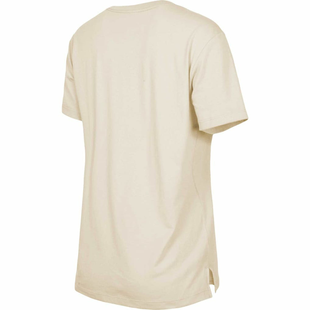 New England Patriots New Era Women's Third Down Historic T-Shirt Tan