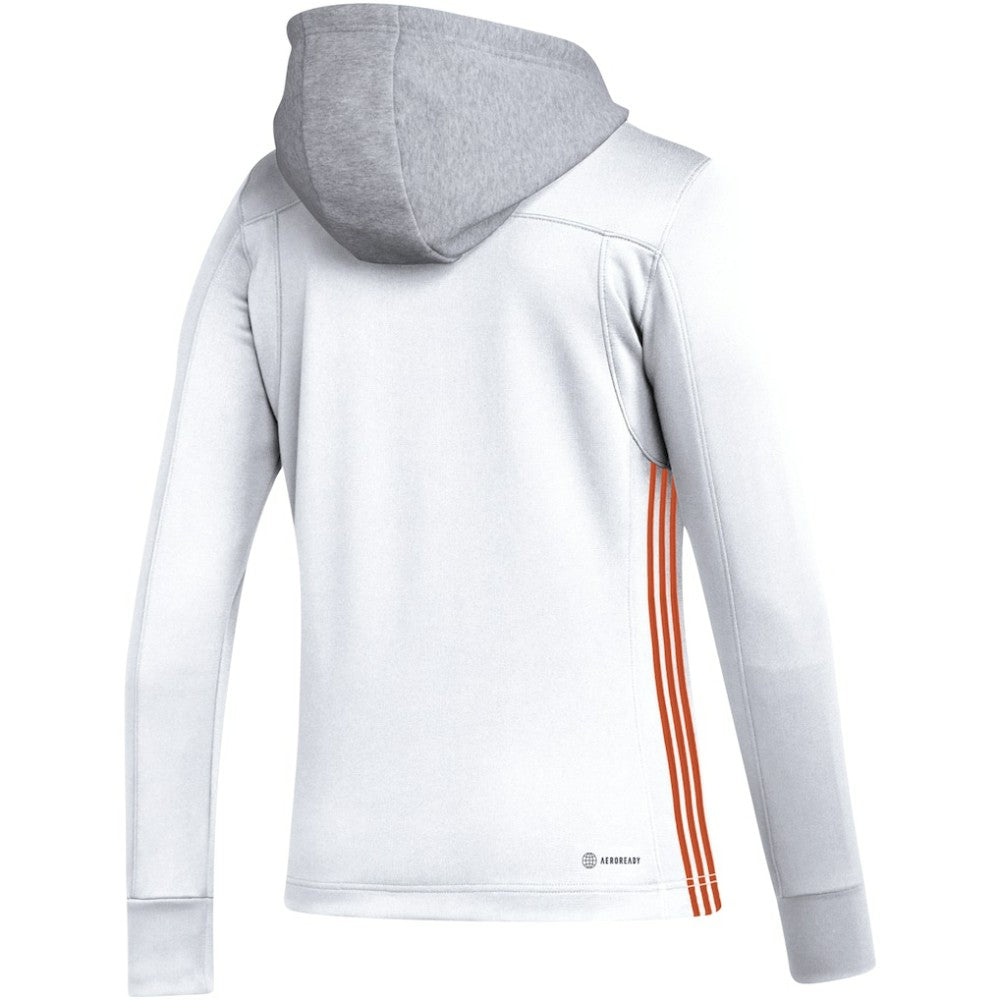 Philadelphia Flyers adidas Women's Refresh Skate Lace AEROREADY Pullover Hoodie - White - NHL 5260159