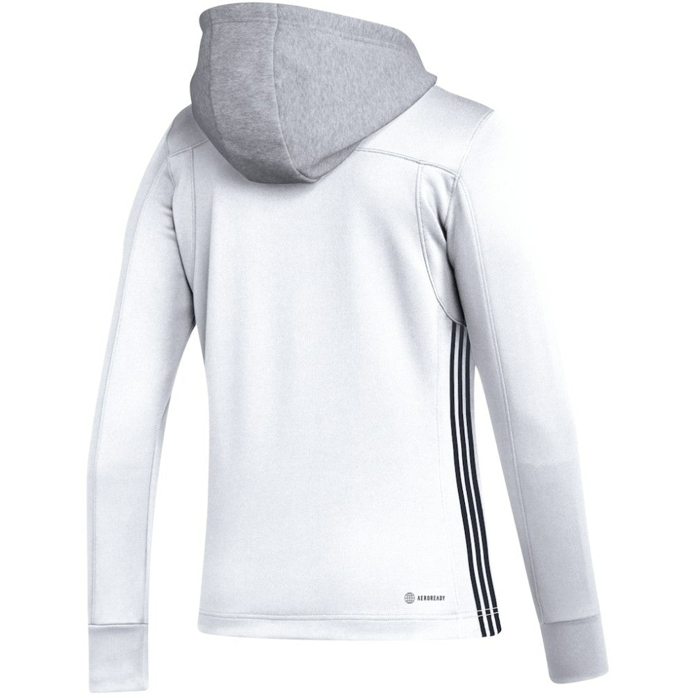 Los Angeles Kings adidas Women's Refresh Skate Lace AEROREADY Pullover Hoodie - White - NHL 5260161