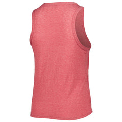 Los Angeles Angels Soft as a Grape Women's Plus Size High Neck Tri-Blend Tank Top - Red - MLB Lifestyle