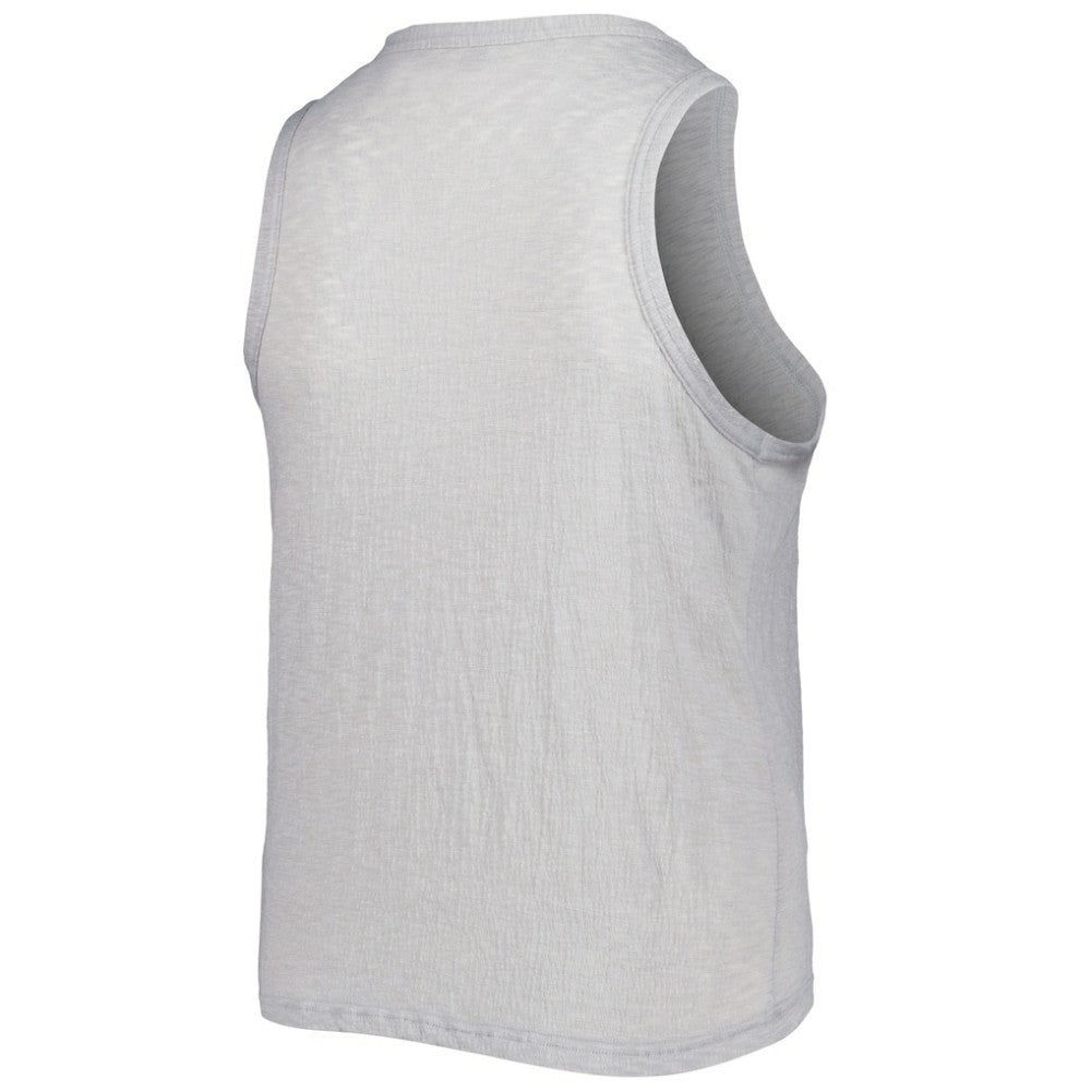 San Diego Padres Soft as a Grape Women's Plus Size High Neck Tri-Blend Tank Top - Gray - MLB Discount