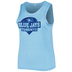 Toronto Blue Jays Soft as a Grape Women's Plus Size High Neck Tri-Blend Tank Top - Royal - MLB on Sale