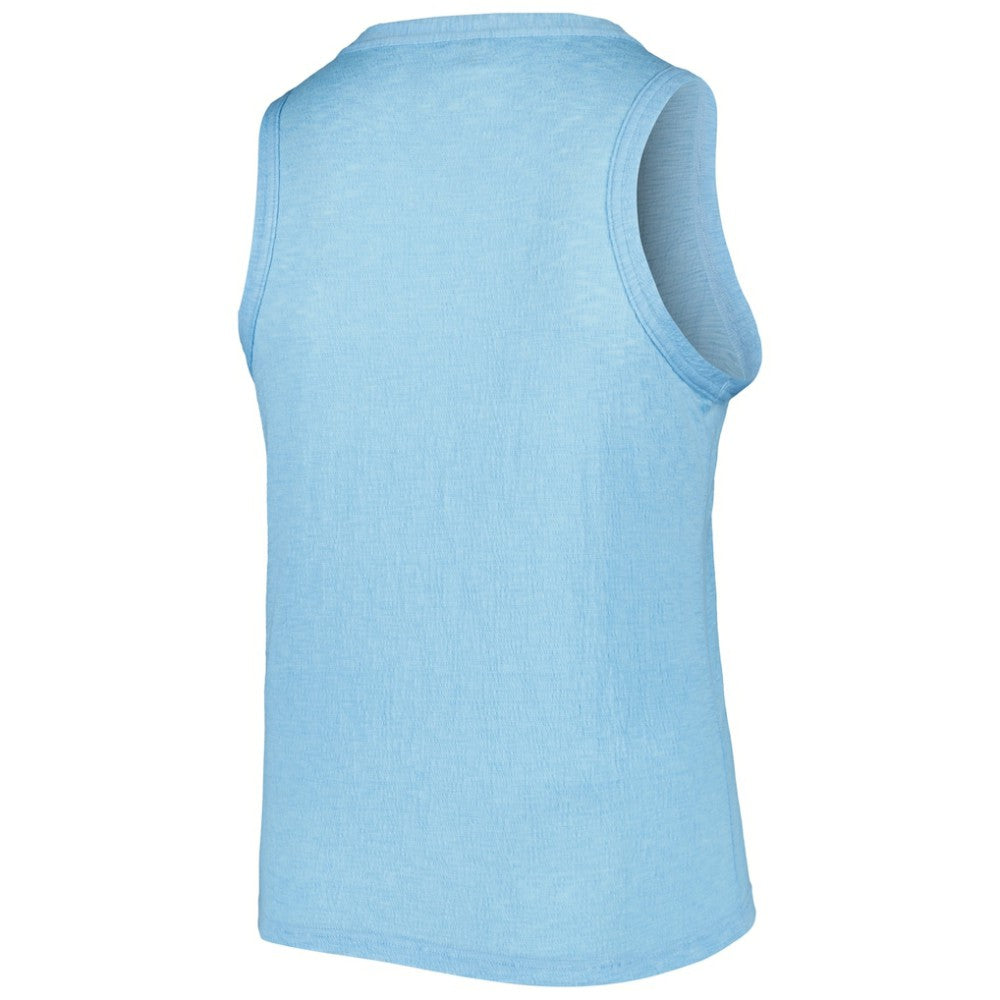 Toronto Blue Jays Soft as a Grape Women's Plus Size High Neck Tri-Blend Tank Top - Royal - MLB on Sale