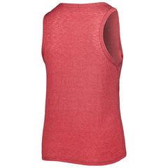 Texas Rangers Soft as a Grape Women's Plus Size High Neck Tri-Blend Tank Top - Red - MLB Lifestyle