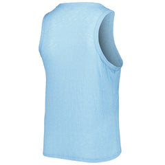 Texas Rangers Soft as a Grape Women's Plus Size High Neck Tri-Blend Tank Top - Royal - MLB Lifestyle