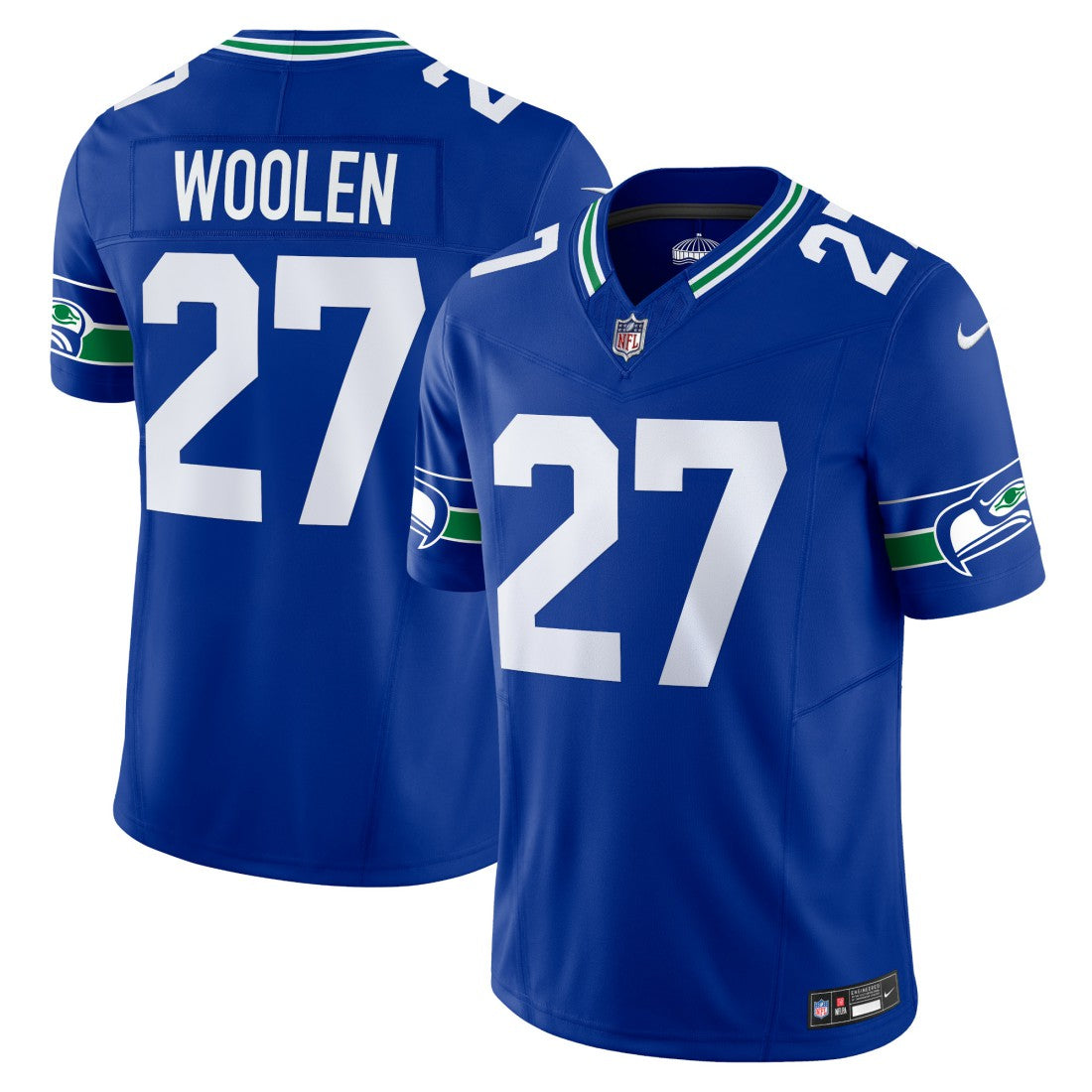 Nike Tariq Woolen Seattle Seahawks Alternate Vapor F.U.S.E. Limited Jersey Royal