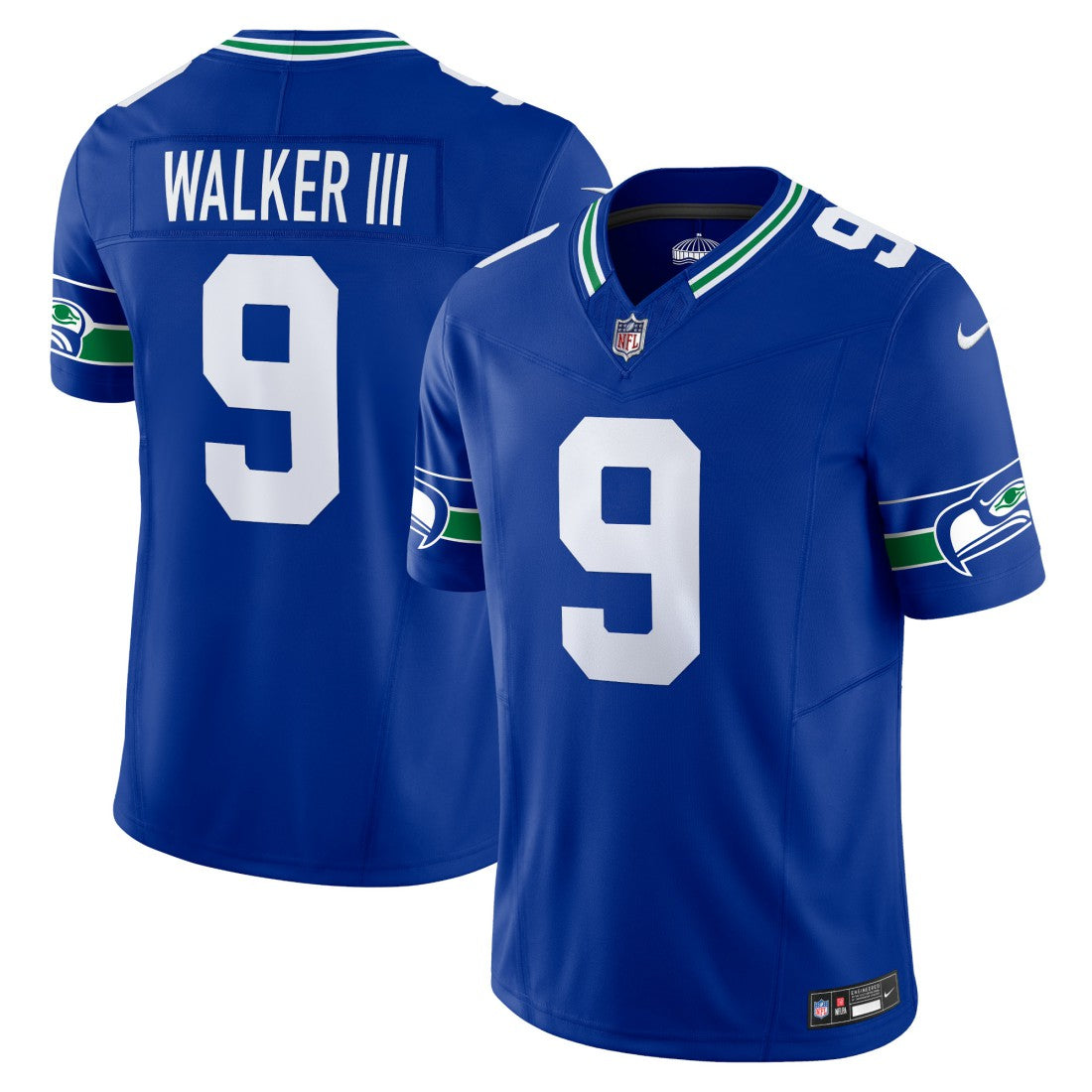 Nike Kenneth Walker III Seattle Seahawks Vapor F.U.S.E. Limited Jersey Royal