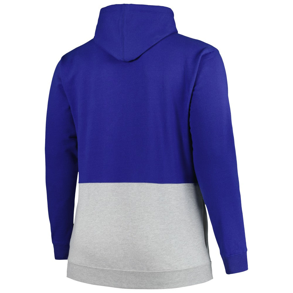 New York Mets Big & Tall Fleece Half-Zip Hoodie - Royal/White - MLB Online