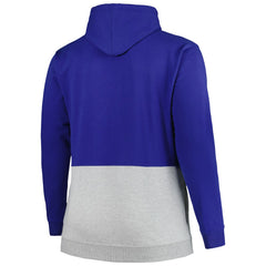 New York Mets Big & Tall Fleece Half-Zip Hoodie - Royal/White - MLB Online