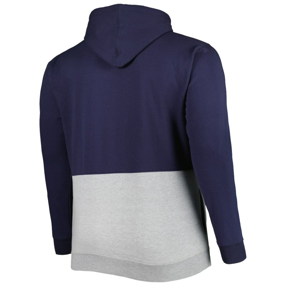 St. Louis Cardinals Big & Tall Fleece Half-Zip Hoodie - Navy/White - MLB Lifestyle