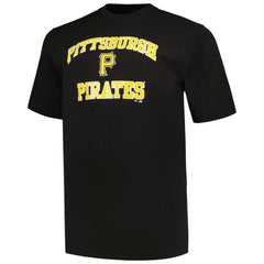 Pittsburgh Pirates Profile Big & Tall T-Shirt Combo Pack - Black/Heather Gray - MLB Discount