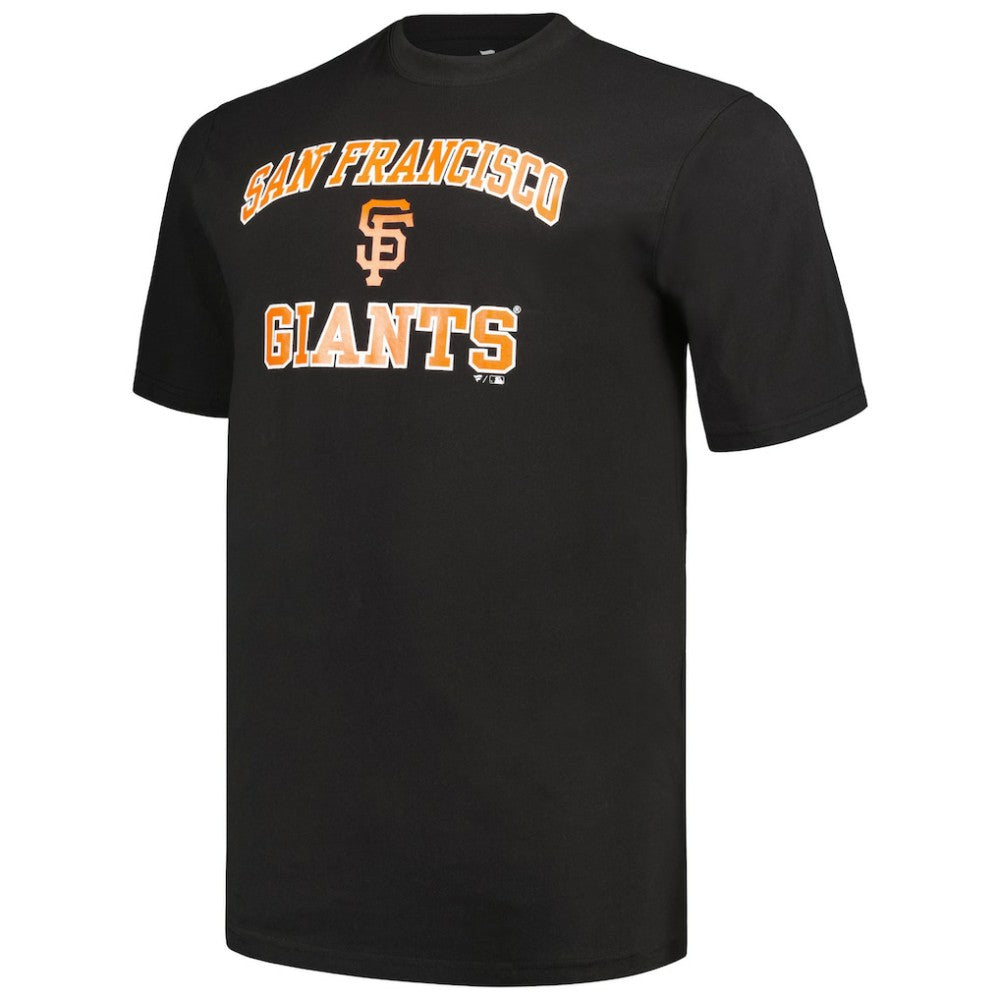 San Francisco Giants Profile Big & Tall T-Shirt Combo Pack - Black/Heather Gray - MLB Lifestyle