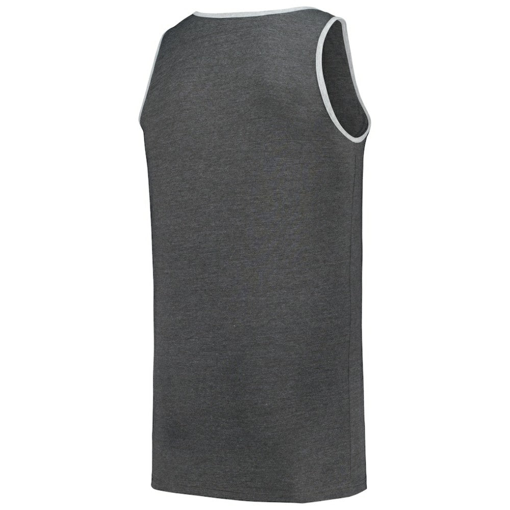 Atlanta Braves Profile Big & Tall Arch Over Logo Tank Top - Heather Charcoal - MLB Sale