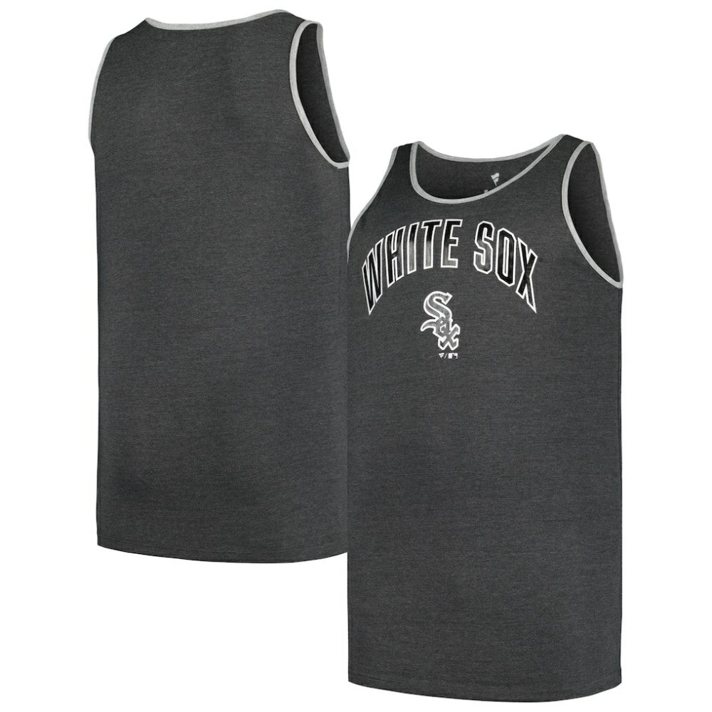 Chicago White Sox Profile Big & Tall Arch Over Logo Tank Top - Heather Charcoal - MLB on Sale