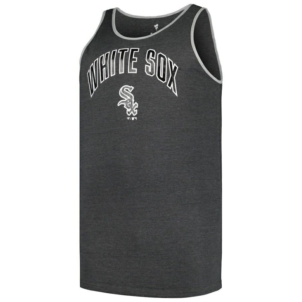 Chicago White Sox Profile Big & Tall Arch Over Logo Tank Top - Heather Charcoal - MLB on Sale