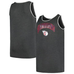 Cleveland Guardians Profile Big & Tall Arch Over Logo Tank Top - Heather Charcoal - MLB Lifestyle