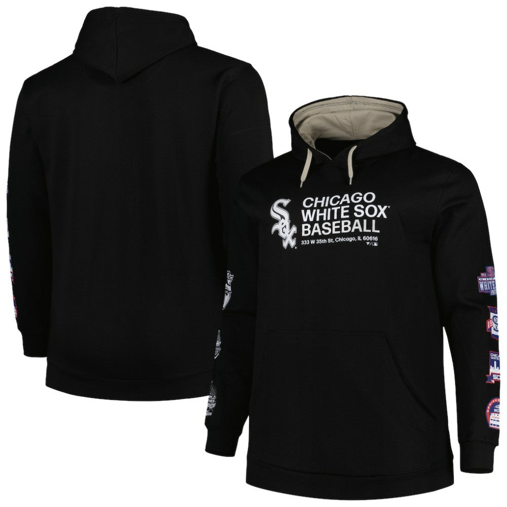 Chicago White Sox Big & Tall Fleece Pullover Hoodie - Black - MLB Sale