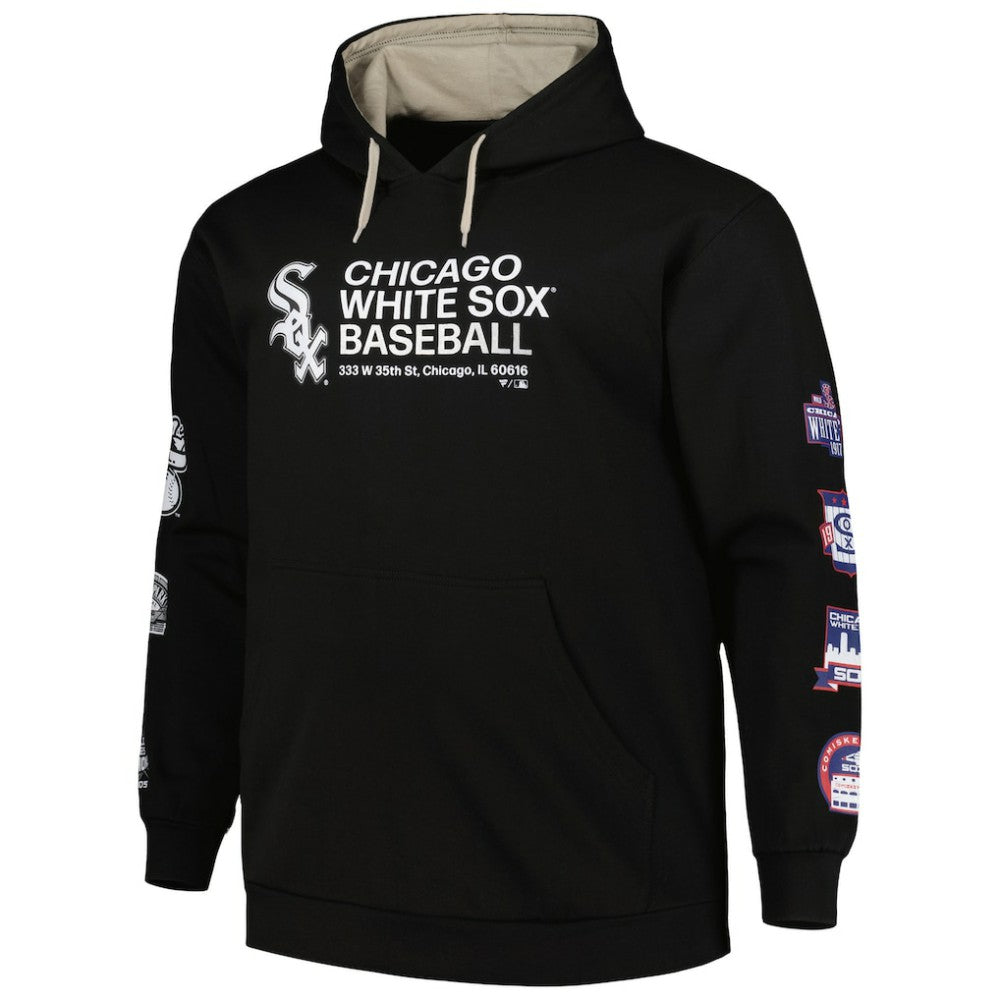 Chicago White Sox Big & Tall Fleece Pullover Hoodie - Black - MLB Sale