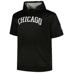 Chicago White Sox Profile Big & Tall Contrast Short Sleeve Pullover Hoodie - Black - MLB Online