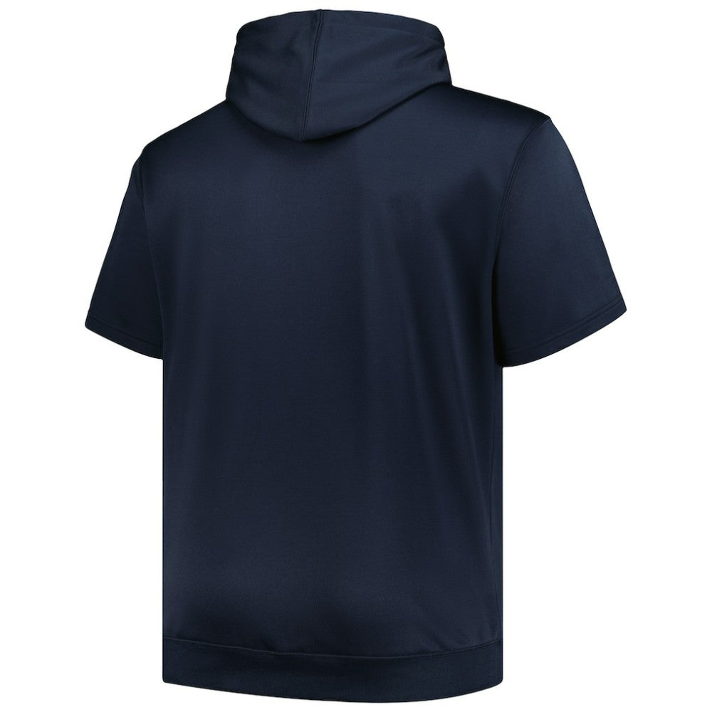 Minnesota Twins Profile Big & Tall Contrast Short Sleeve Pullover Hoodie - Navy - MLB Online