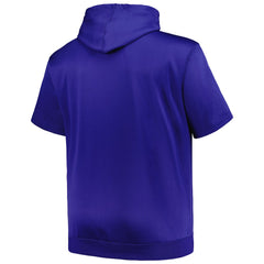 New York Mets Profile Big & Tall Contrast Short Sleeve Pullover Hoodie - Royal - MLB Sale