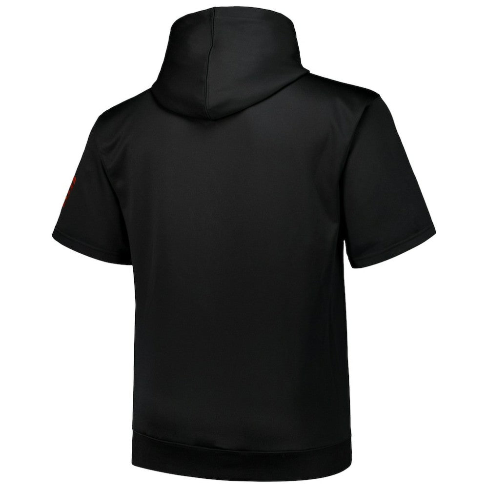 San Francisco Giants Profile Big & Tall Contrast Short Sleeve Pullover Hoodie - Black - MLB on Sale