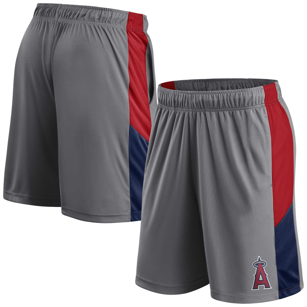Los Angeles Angels Profile Team Shorts - Gray/Navy - MLB Online