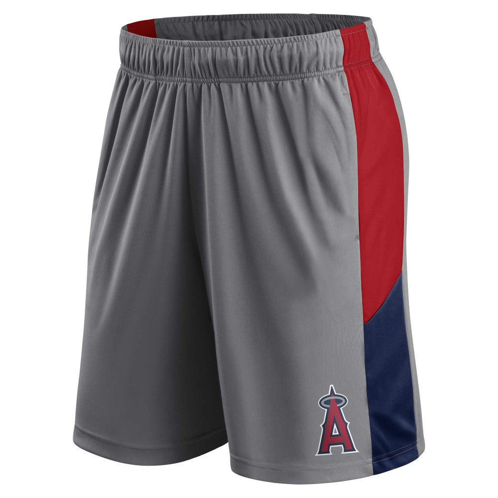 Los Angeles Angels Profile Team Shorts - Gray/Navy - MLB Online