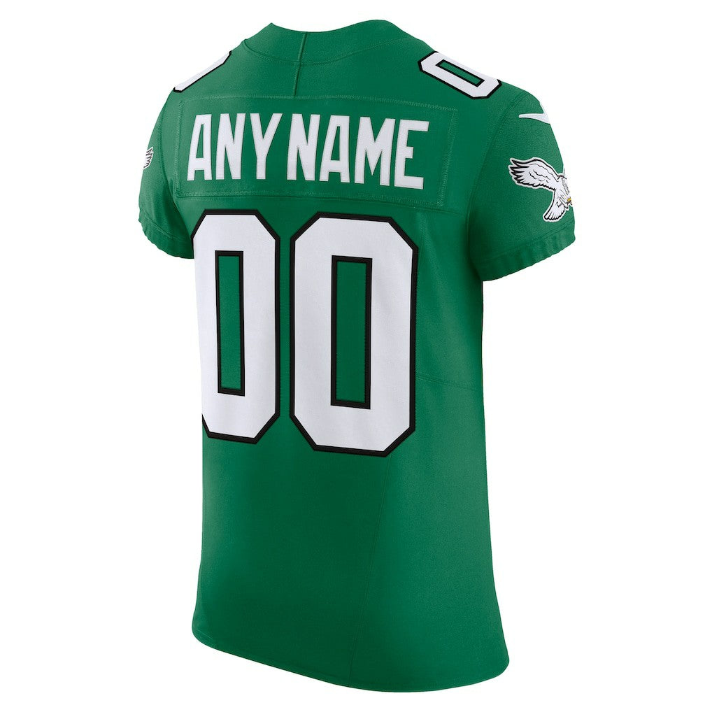 Nike Philadelphia Eagles 2nd Alternate Vapor F.U.S.E. Elite Custom Jersey Kelly Green