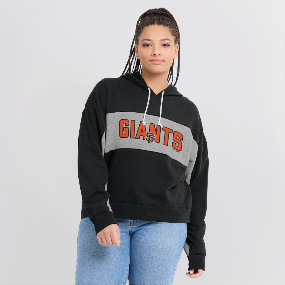 San Francisco Giants Fanatics Women's Filled Stat Sheet Pullover Hoodie - Black - Fanatics Discount
