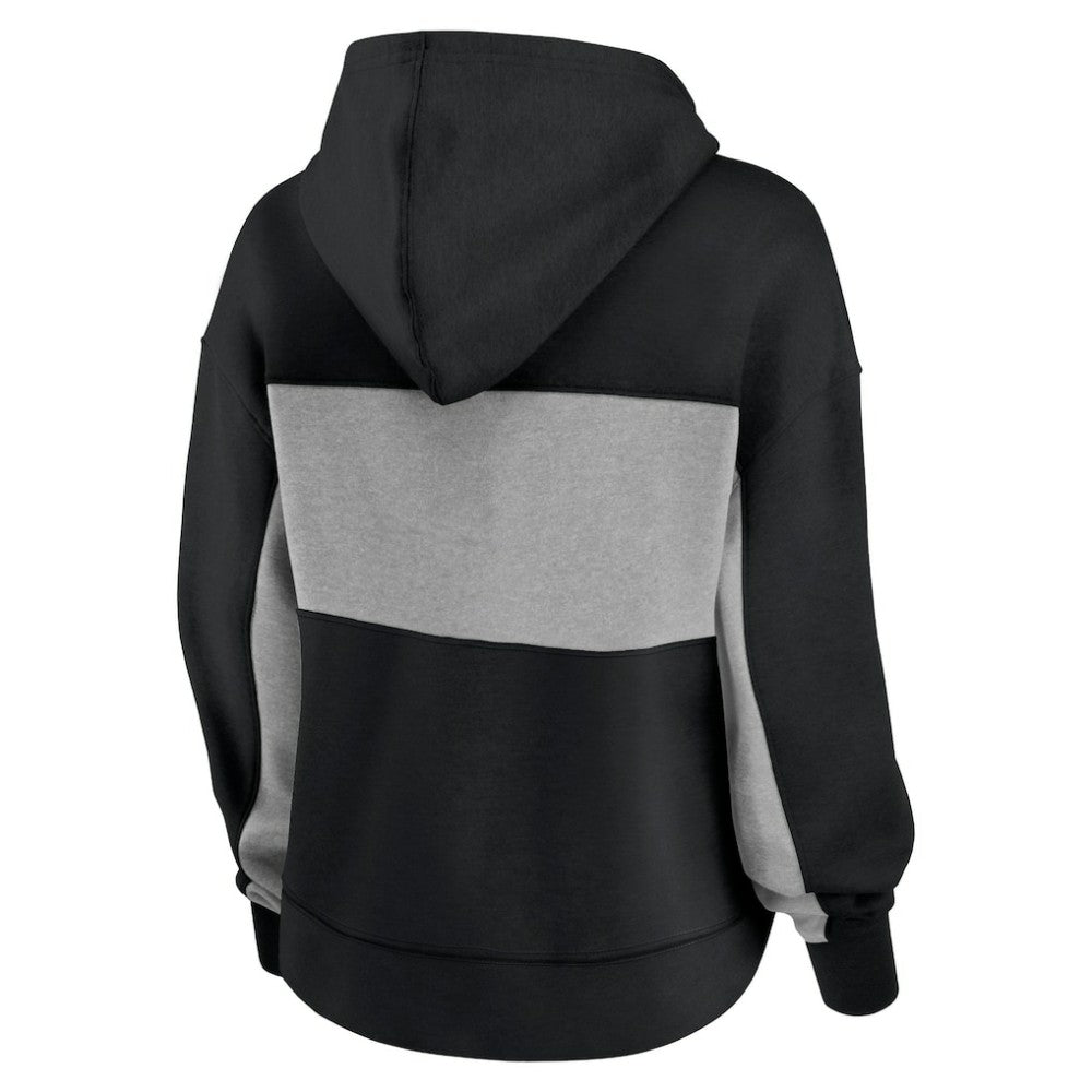 Pittsburgh Pirates Fanatics Women's Filled Stat Sheet Pullover Hoodie - Black - Fanatics Sale