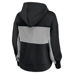 Pittsburgh Pirates Fanatics Women's Filled Stat Sheet Pullover Hoodie - Black - Fanatics Sale