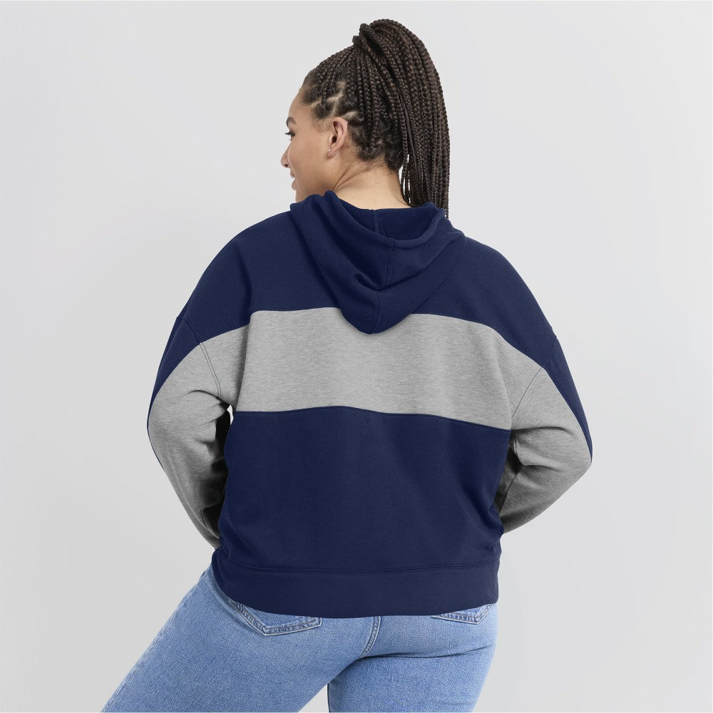 Cleveland Guardians Fanatics Women's Filled Stat Sheet Pullover Hoodie - Navy - Fanatics Lifestyle