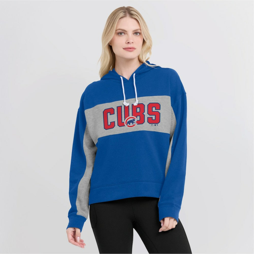 Chicago Cubs Fanatics Women's Filled Stat Sheet Pullover Hoodie - Royal - Fanatics on Sale