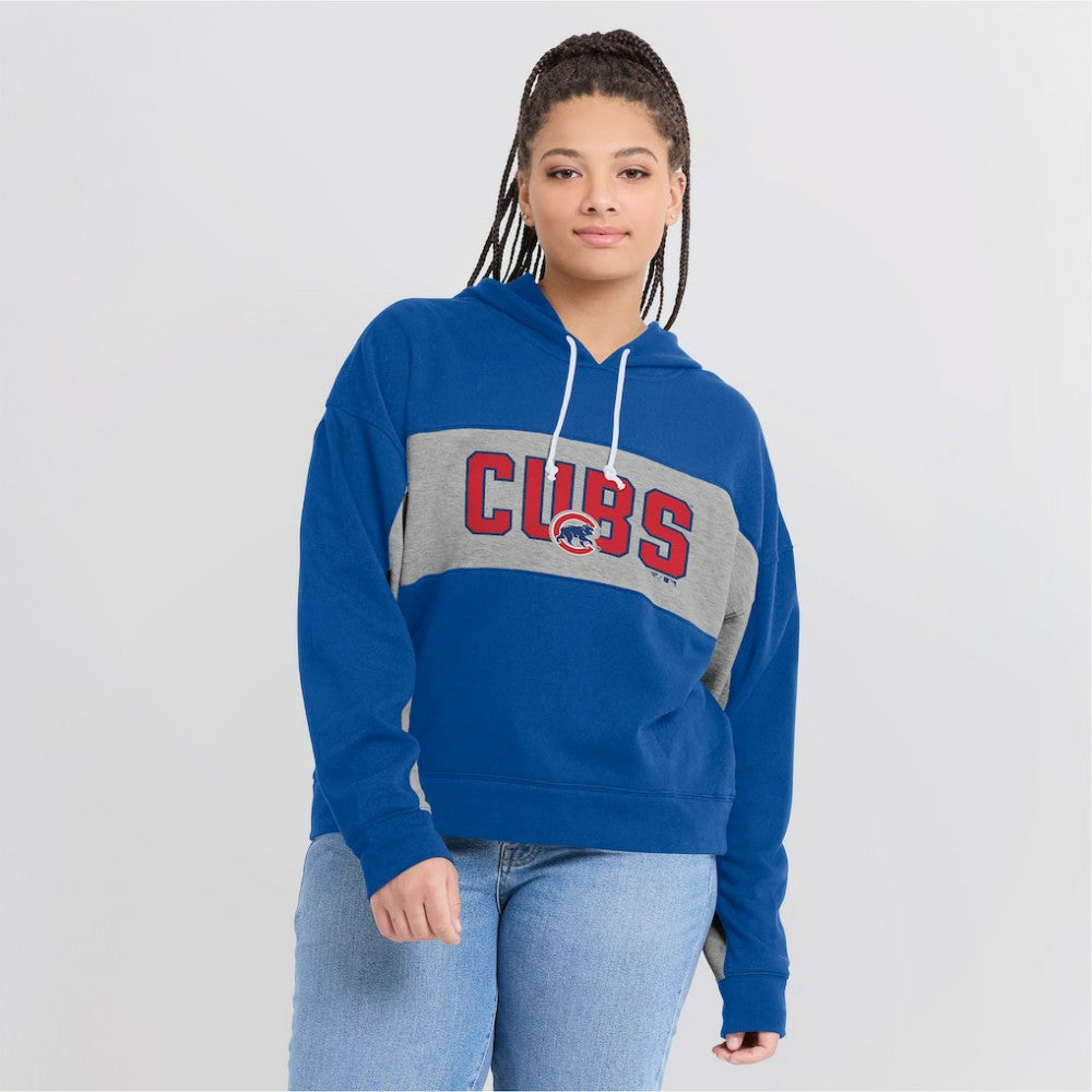 Chicago Cubs Fanatics Women's Filled Stat Sheet Pullover Hoodie - Royal - Fanatics on Sale