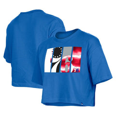 Philadelphia 76ers Women's Cropped T-Shirt Royal | New Era US
