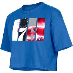 Philadelphia 76ers Women's Cropped T-Shirt Royal | New Era US