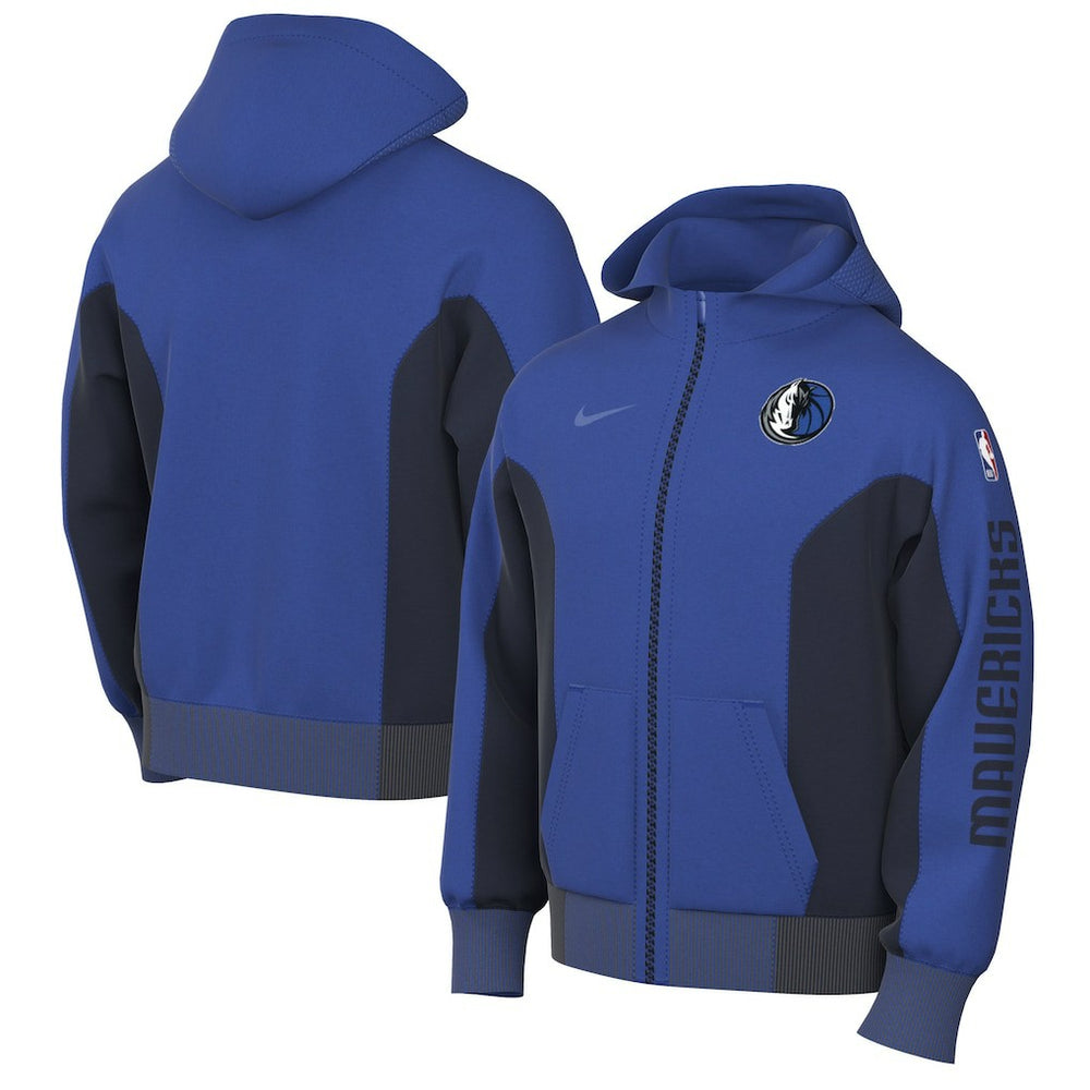 Dallas Mavericks 2023/24 Authentic Showtime Full-Zip Hoodie for sale Blue | Nike Lifestyle