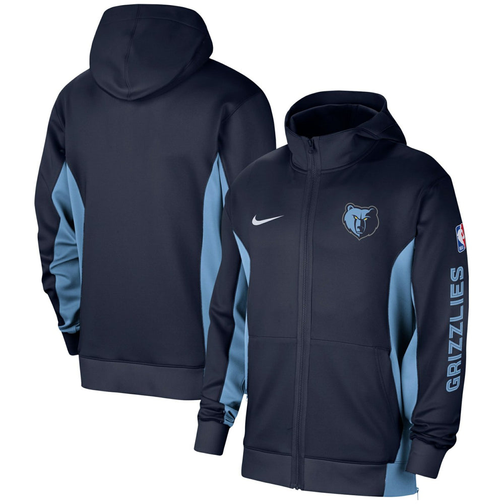 Memphis Grizzlies 2023/24 Authentic Showtime Full-Zip Hoodie Navy | Nike for sale
