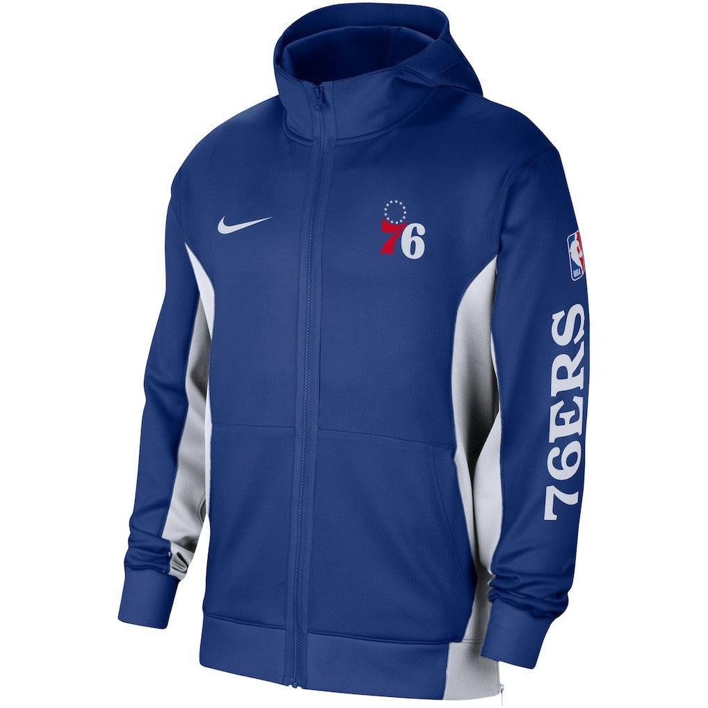 Philadelphia 76ers 2023/24 Authentic Showtime Full-Zip Hoodie Royal | Nike Near Me