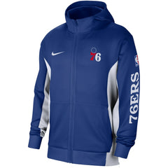 Philadelphia 76ers 2023/24 Authentic Showtime Full-Zip Hoodie Royal | Nike Near Me
